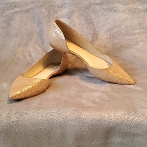 Marc Fisher rose gold flats